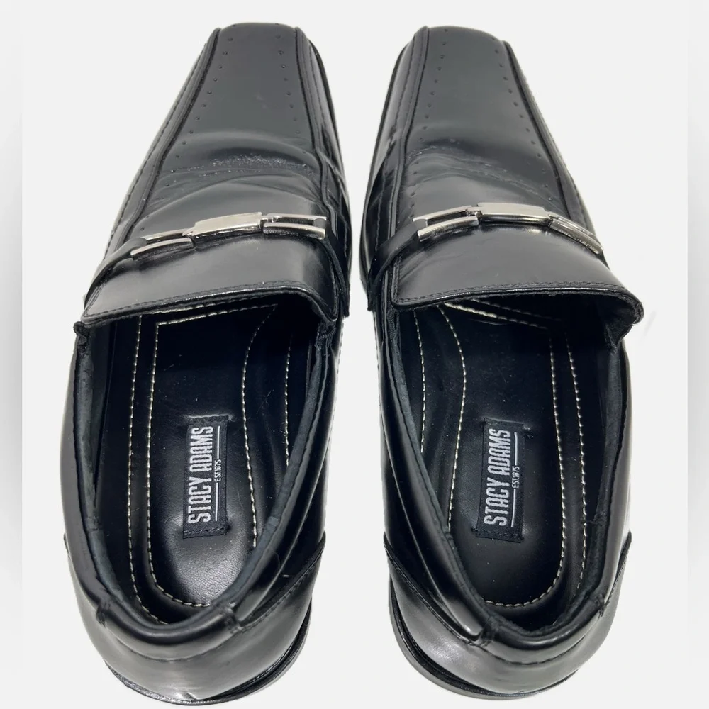 Stacy Adams Black Mens Cade Slip On Loafer size 8